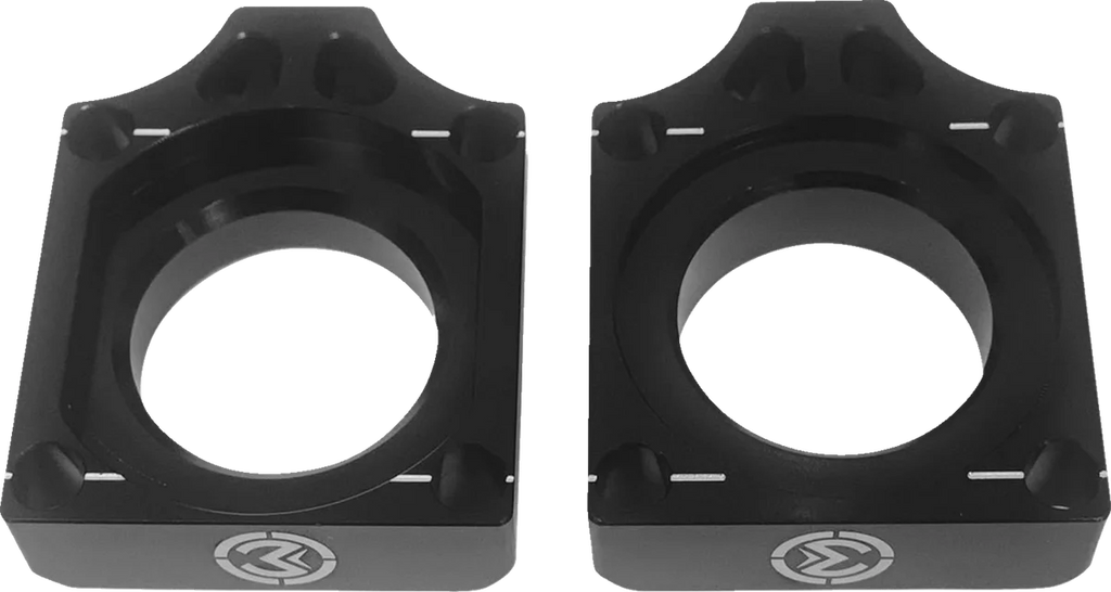 Moose Offroad Adjuster Kit - Swingarm/Axle Block - Kawasaki W16-2602B - Side View