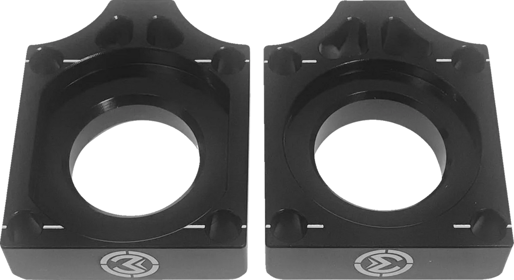 Moose Offroad Adjuster Kit - Swingarm/Axle Block - Suzuki W16-3601B - Side View