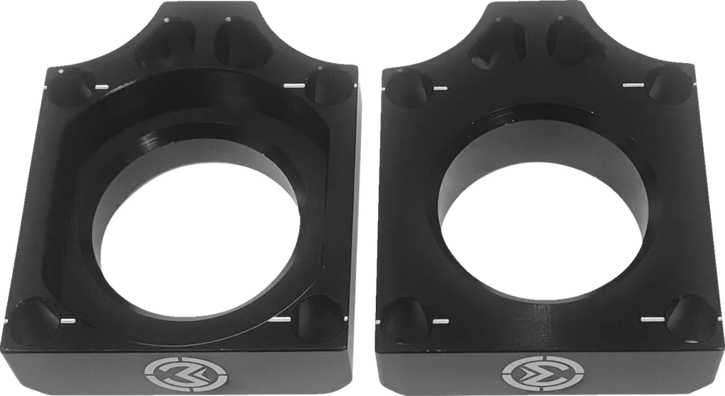 Moose Offroad Adjuster Kit - Swingarm/Axle Block - Suzuki W16-3602B - Side View