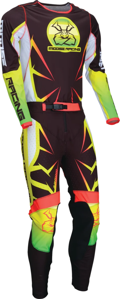 Moose Offroad Agroid Jersey - Black/Yellow/White - Small 2910-7917 - Back View