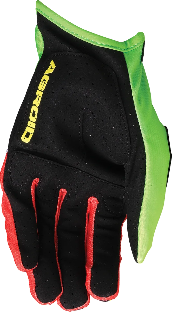 Moose Offroad Agroid™ Pro Gloves - Green/Red - 2XL 3330-8113 - Side View