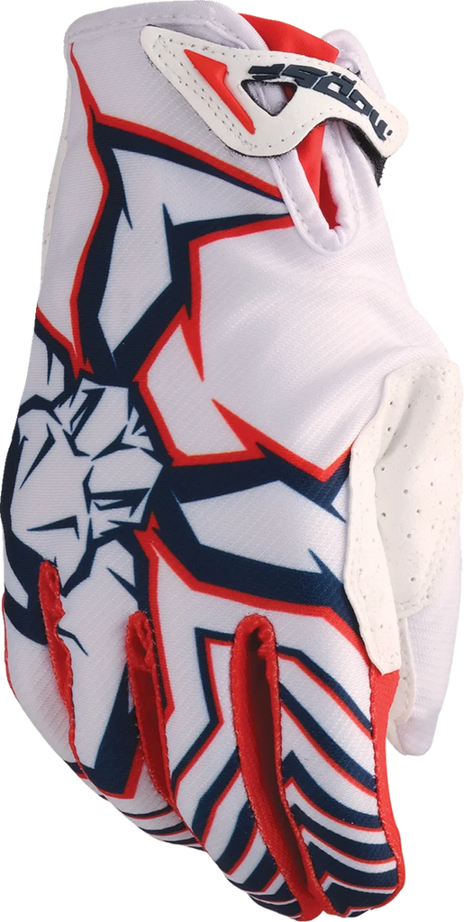 Moose Offroad Agroid™ Pro Gloves - Red/White/Blue - Small 3330-8084 - Main Product View