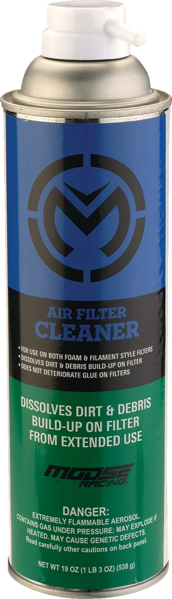 Moose Offroad Air Filter Cleaner - 15 oz. net wt. - Aerosol MACFA241215 - Side View