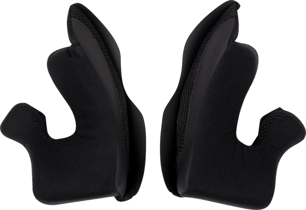 Moose Offroad Air Intake Cheek Pads - Black - Small 0134-3196 - Side View