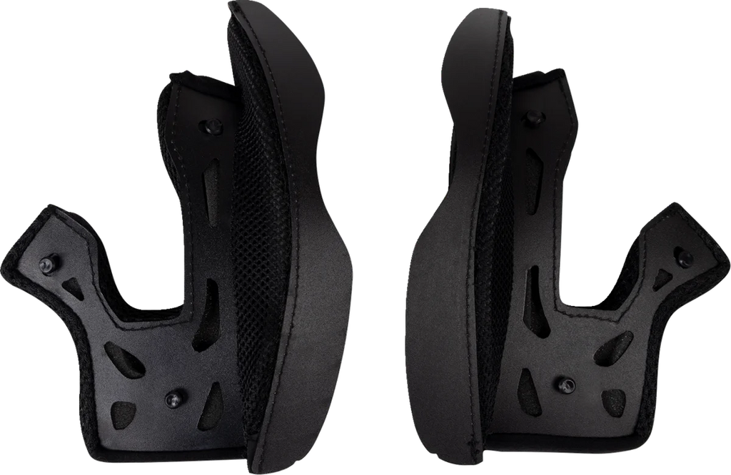 Moose Offroad Air Intake Cheek Pads - Black - XL 0134-3199 - Side View