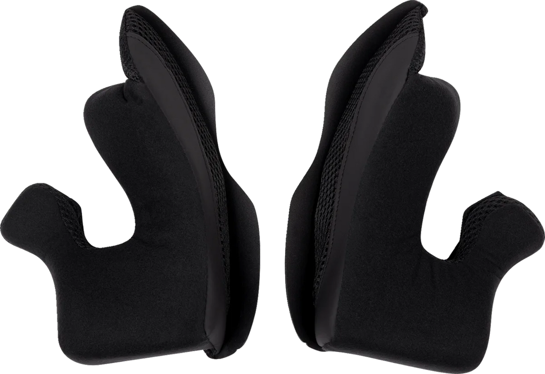 Moose Offroad Air Intake Cheek Pads - Black - XS 0134-3195 - Side View