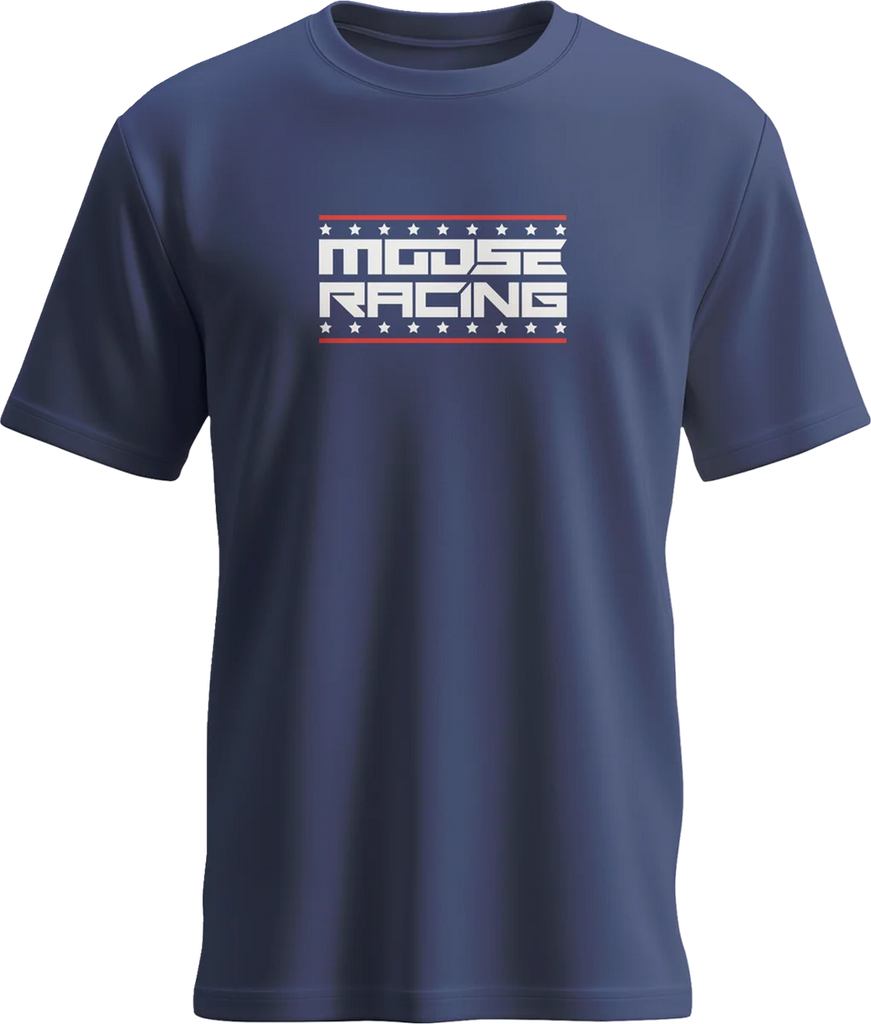 Moose Offroad All-American T-Shirt - Navy - Small 3030-24418 - Main Product View