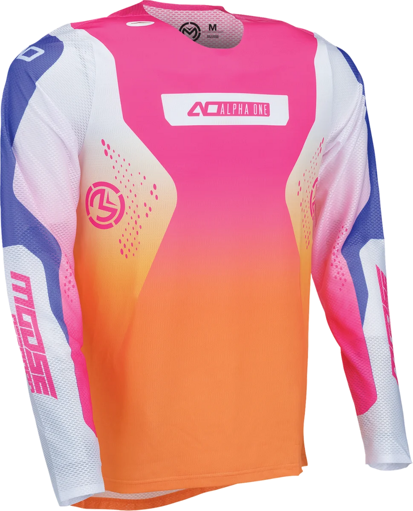 Moose Offroad Alpha One Jersey - Orange/Purple - Large 2910-8810 - Main Product View