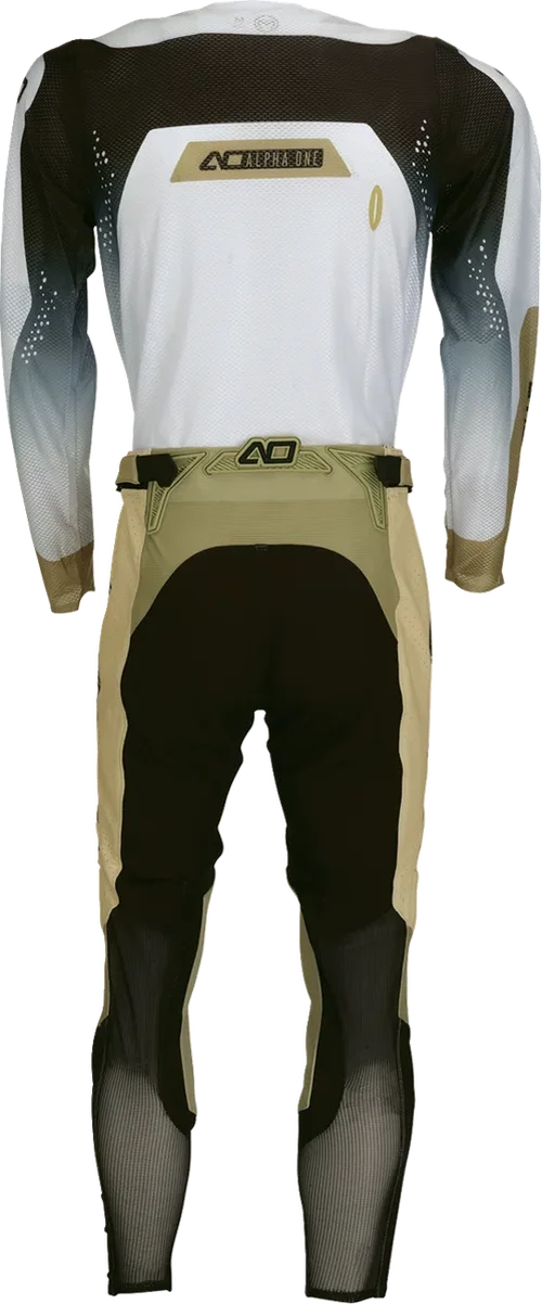 Moose Offroad Alpha One Jersey - Tan/Black - Small 2910-8801 - Back View