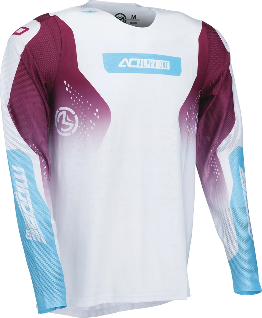 Moose Offroad Alpha One Jersey - White/Purple - Small 2910-8815 - Main Product View