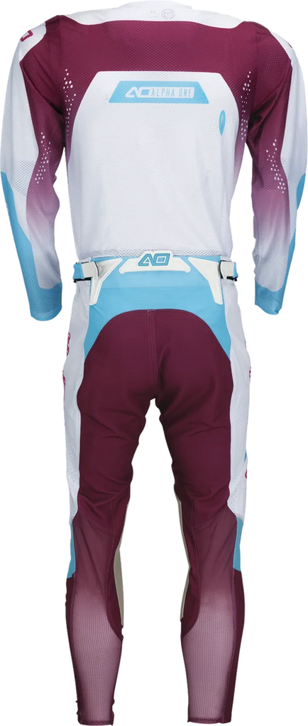 Moose Offroad Alpha One Jersey - White/Purple - XS 2910-8814 - Side View
