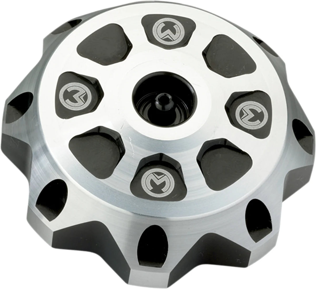 Moose Offroad Aluminum Gas Cap - Black - T03-5115B fits Gas Gas - Side View