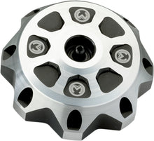 Load image into Gallery viewer, Moose Offroad Aluminum Gas Cap - Blue - T03-5116L fits Sherco - Side View