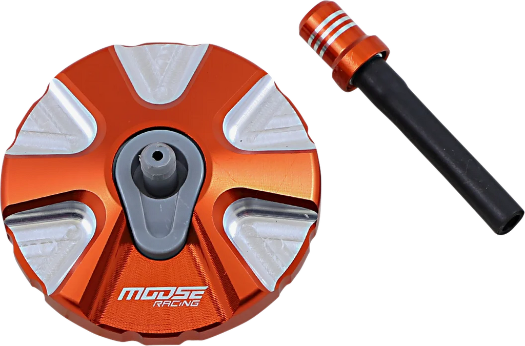 Moose Offroad Aluminum Gas Cap - Orange - T03-5111O fits Ktm - Main Product View