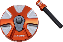 Load image into Gallery viewer, Moose Offroad Aluminum Gas Cap - Orange - T03-5111O fits Ktm - Main Product View