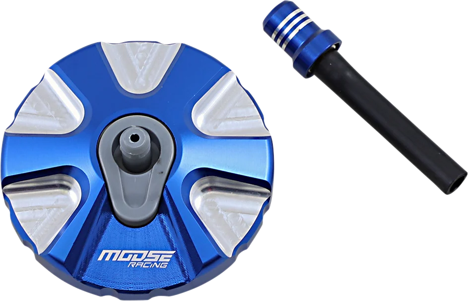 Moose Offroad Aluminum Gas Cap - Red - T03-1132R fits Honda - Detail View