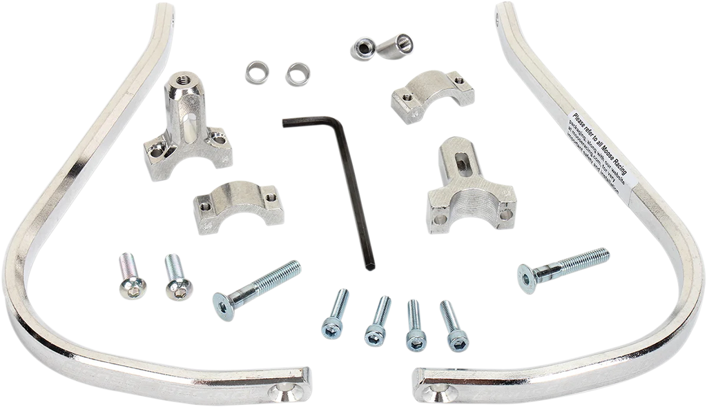 Moose Offroad Aluminum Handguards - 1-1/8" - Silver 50-4014S - Main Product View