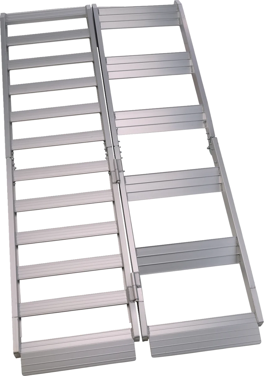 Moose Offroad Aluminum Step Ramp - Motorcycle - 7' JDRS002 - Side View