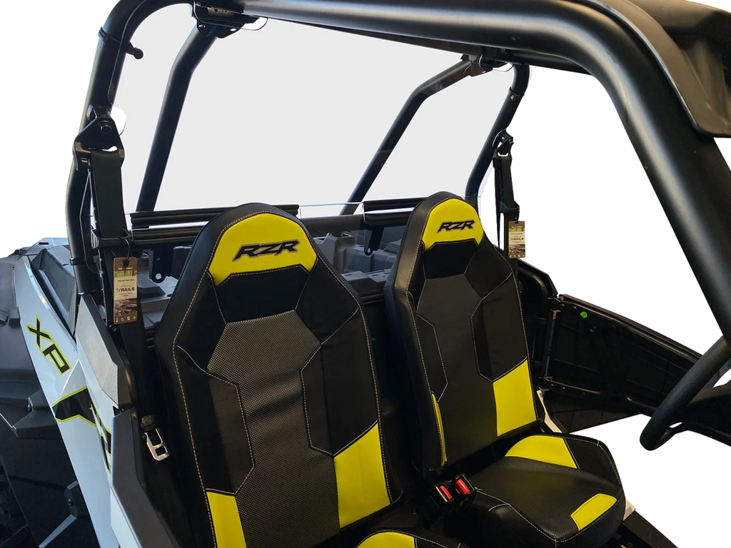 Moose Offroad Back Panel - V000236-12200M fits 2014-2024 Polaris RZR - Installation View