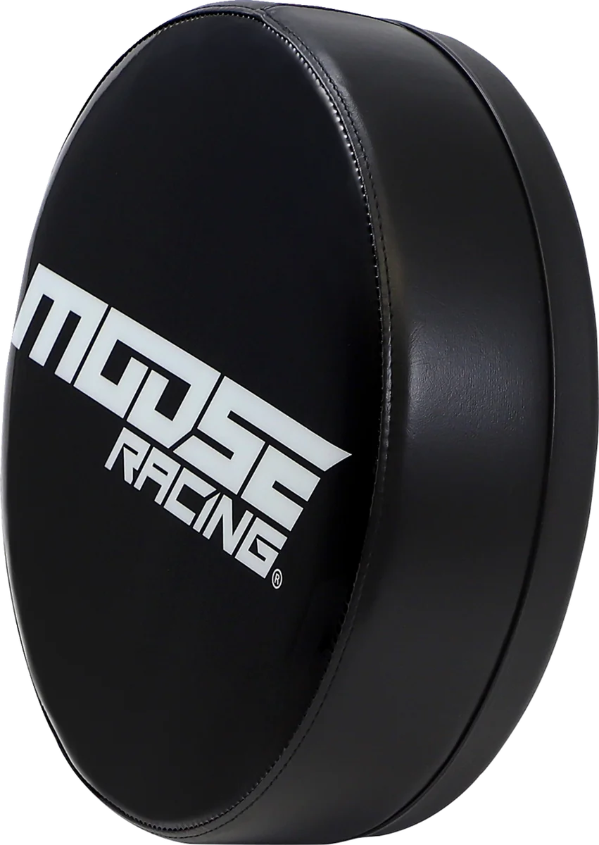Moose Offroad Bar Stool Seat - Moose Racing - Black/White X80-6020MRNU-A - Side View
