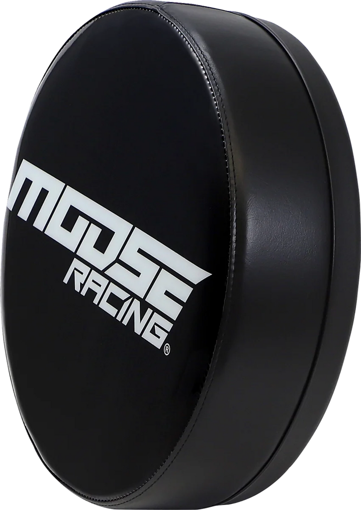Moose Offroad Bar Stool Seat - Moose Racing - Black/White X80-6020MRNU-A - Side View
