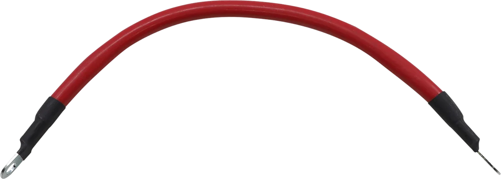 Moose Offroad Battery Cable - 8" - Red 680-6708 - Side View