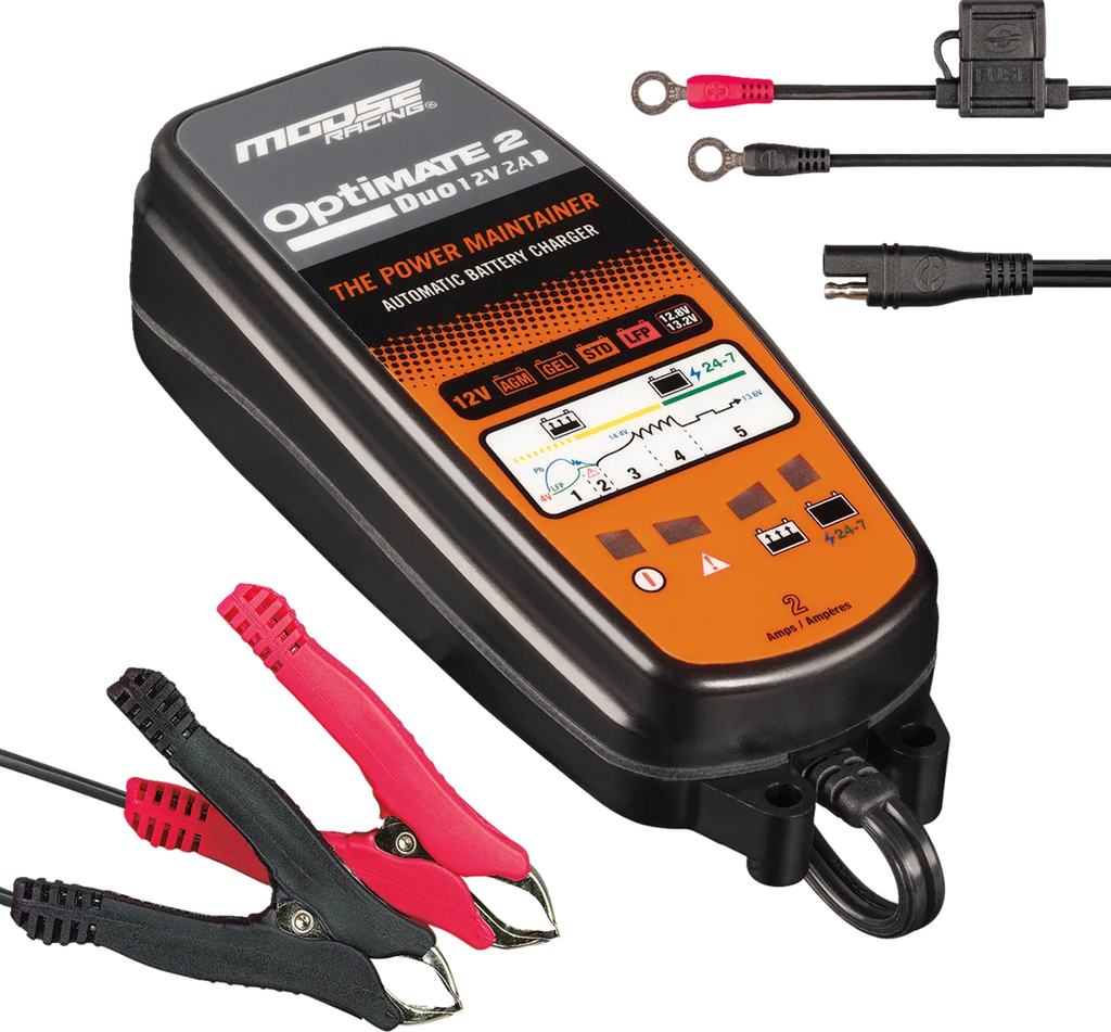 Moose Offroad Battery Charger/Maintainer - Optimate 2 Duo TM-555 - Main Product View