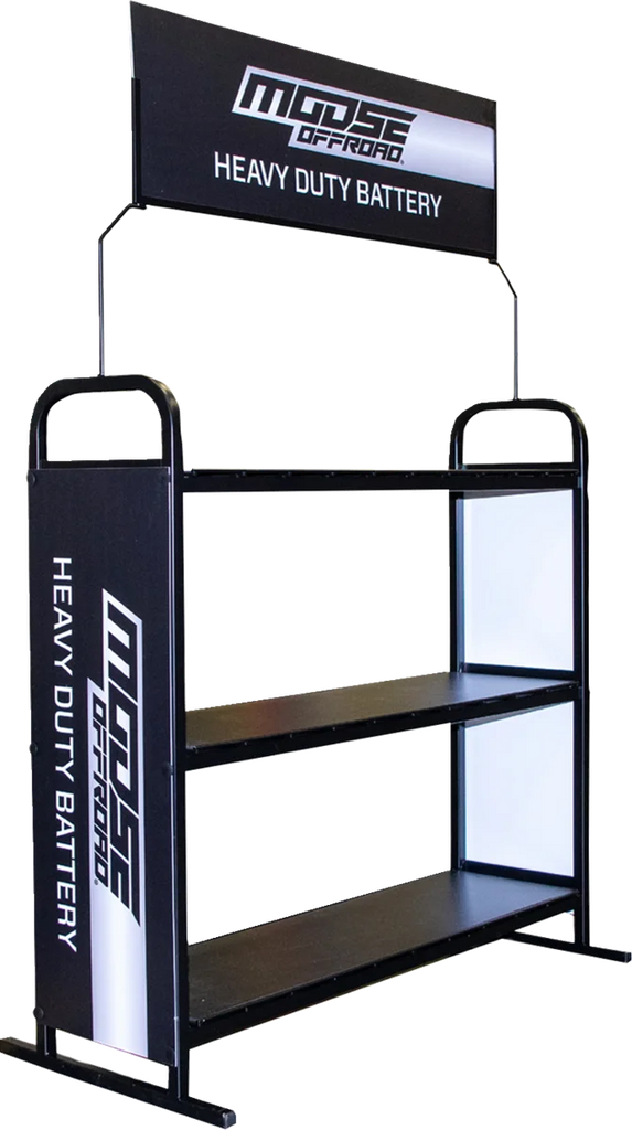 Moose Offroad Battery Display - Moose MOO900RACK - Side View