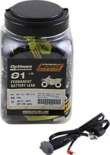 Load image into Gallery viewer, Moose Offroad Battery Lead - O1 - SAE/12V - Permanent - 20 Pack O-01NM JAR - Main Product View