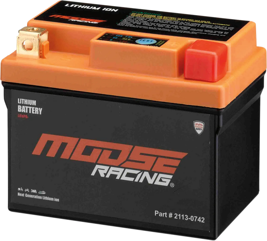 Moose Offroad Battery - Lithium LiFePO4 - 3HUTX14AHQ-FP HUTX14AHQ-FP - Side View