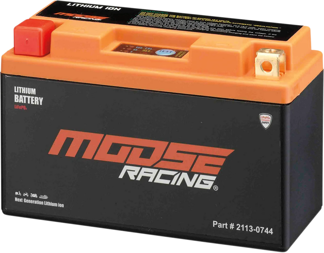 Moose Offroad Battery - Lithium LiFePO4 - HUT9B-FP HUT9B-FP - Side View