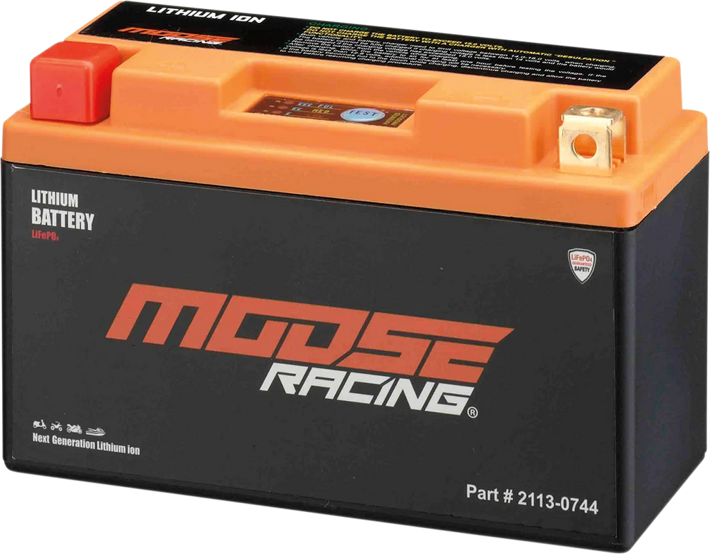 Moose Offroad Battery - Lithium LiFePO4 - HUT9B-FP HUT9B-FP - Side View