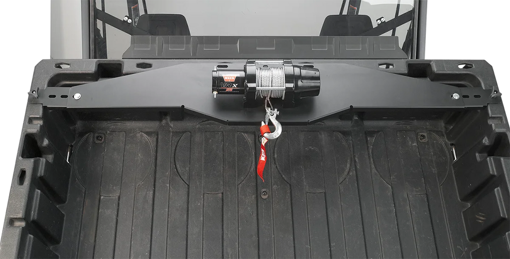 Moose Offroad Bed Winch Mount 1661PF fits Polaris / Can-Am - Side View