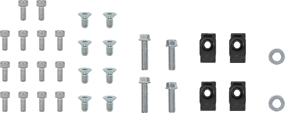 Moose Offroad Billet Radiator Guards - Silver 12-5019 fits Yamaha - Side View