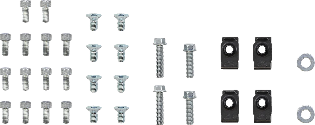 Moose Offroad Billet Radiator Guards - Silver 12-5019 fits Yamaha - Side View
