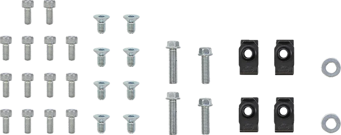 Moose Offroad Billet Radiator Guards - Silver 12-5019 fits Yamaha - Side View