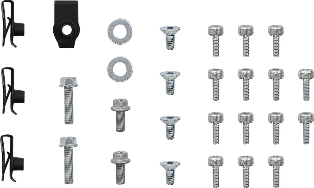 Moose Offroad Billet Radiator Guards - Silver 12-5102 fits Yamaha - Side View