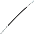 Load image into Gallery viewer, Moose Offroad Black Vinyl Brake Cable - Rear - Honda 45-4003 - Main Product View