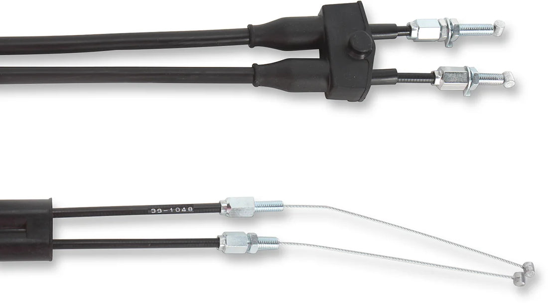 Moose Offroad Black Vinyl Throttle Cable - 29-1/4" - Honda 45-1009 - Side View