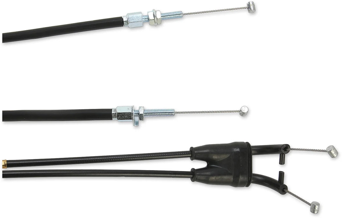 Moose Offroad Black Vinyl Throttle Cable - 33-1/2" - Kawasaki 45-1030 - Side View