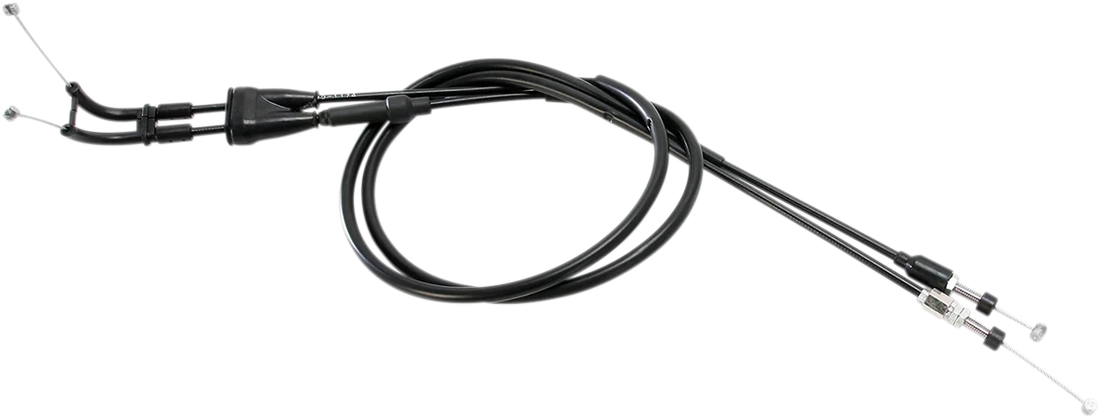 Moose Offroad Black Vinyl Throttle Cable - 33-1/2" - Yamaha 45-1180 - Side View