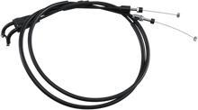 Load image into Gallery viewer, Moose Offroad Black Vinyl Throttle Cable - 33-1/2" - Yamaha 45-1180 - Back View