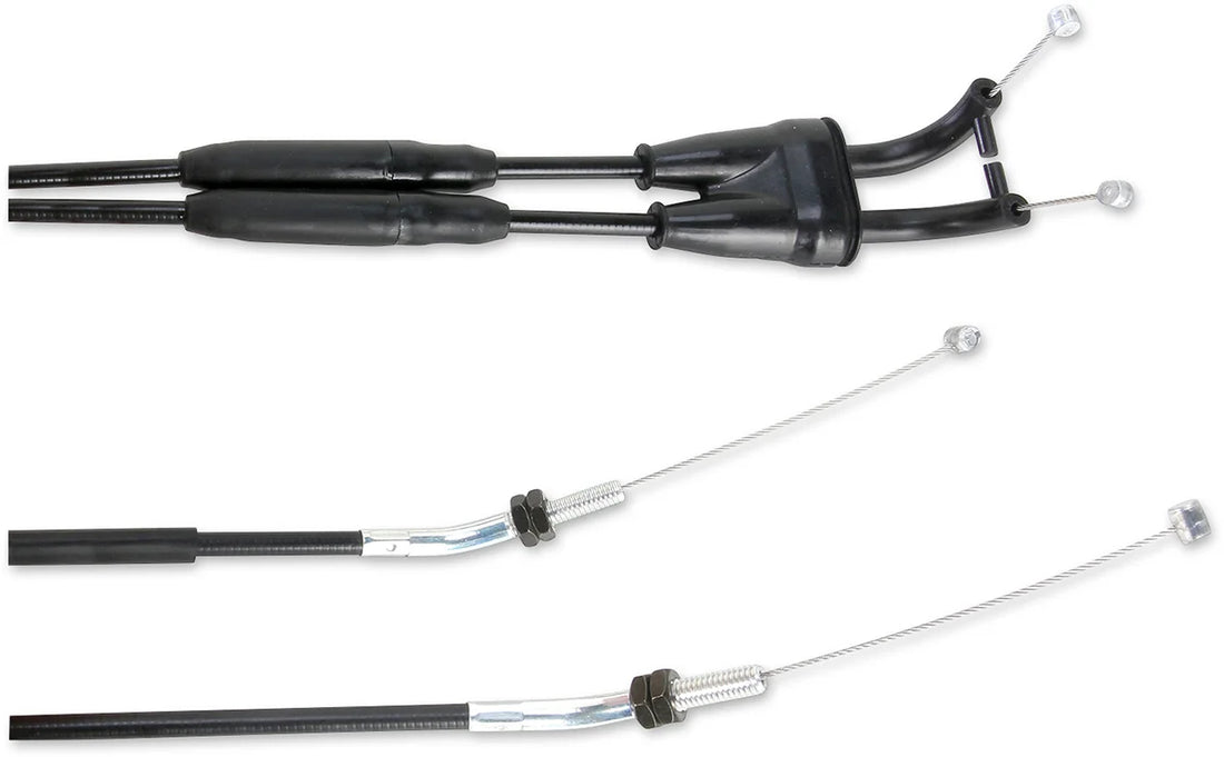 Moose Offroad Black Vinyl Throttle Cable - 33-1/4" - Husqvarna 45-1053 - Side View