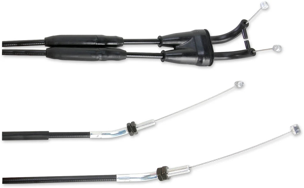 Moose Offroad Black Vinyl Throttle Cable - 33-1/4" - Husqvarna 45-1053 - Side View