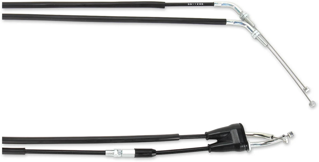 Moose Offroad Black Vinyl Throttle Cable - 34-1/2" - Suzuki 45-1185 - Side View