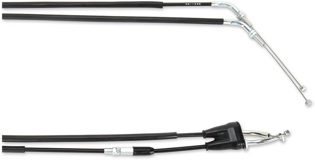 Moose Offroad Black Vinyl Throttle Cable - 34-1/2" - Suzuki 45-1185 - Side View
