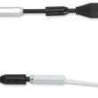 Load image into Gallery viewer, Moose Offroad Black Vinyl Throttle Cable - 34-1/2" - Yamaha 45-1194 - Side View