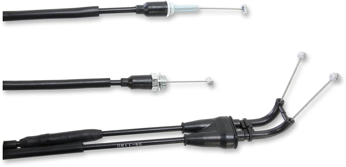 Moose Offroad Black Vinyl Throttle Cable - 35" - Yamaha 45-1176 - Side View