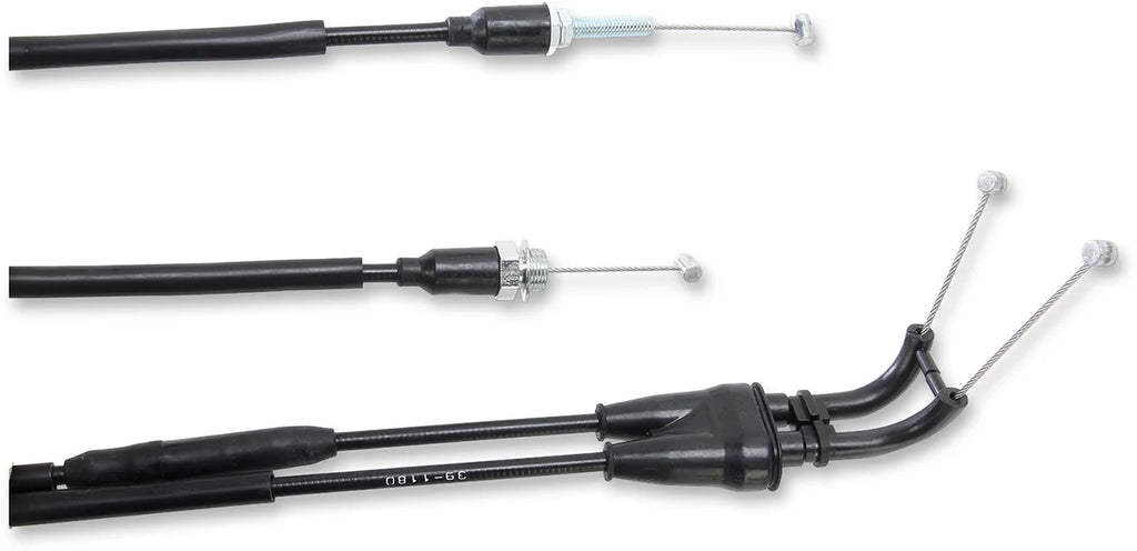 Moose Offroad Black Vinyl Throttle Cable - 35" - Yamaha 45-1176 - Side View