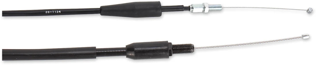 Moose Offroad Black Vinyl Throttle Cable - 36-1/4" - Yamaha 45-1067 - Side View
